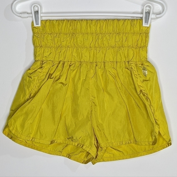 Free People Movement The Way Home yellow athletic short S - Picture 1 of 9